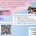 State of the District: Virtual Town Hall on Thursday, 3/30 @6:00pm