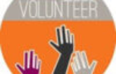 Clip art of hands raised to volunteer